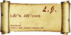 Léh Jácint névjegykártya